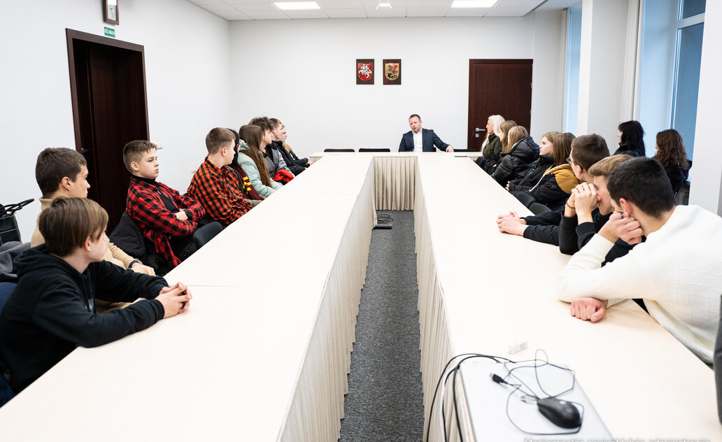 Susitikime su meru gimnazistai smalsavo, ką reiškia būti vadovu ir politiku