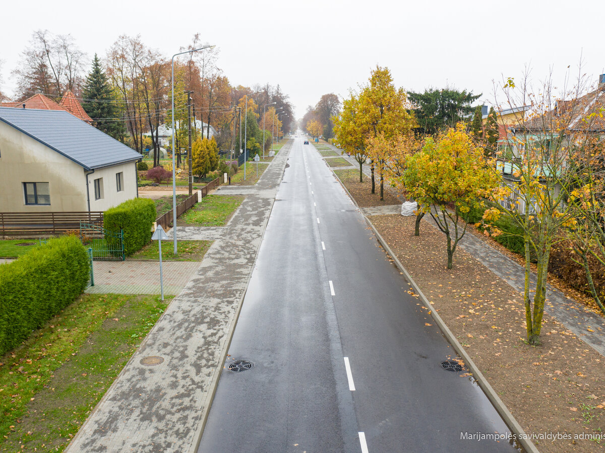 Marijampolė keičiasi: atnaujinta P. Armino gatvė