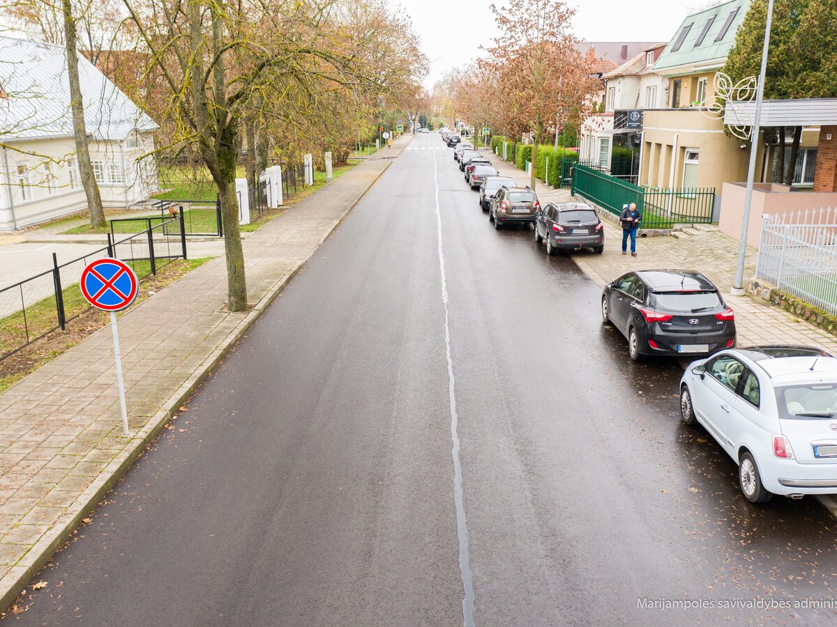 P. Vaičaičio gatvėje – nauja asfalto danga