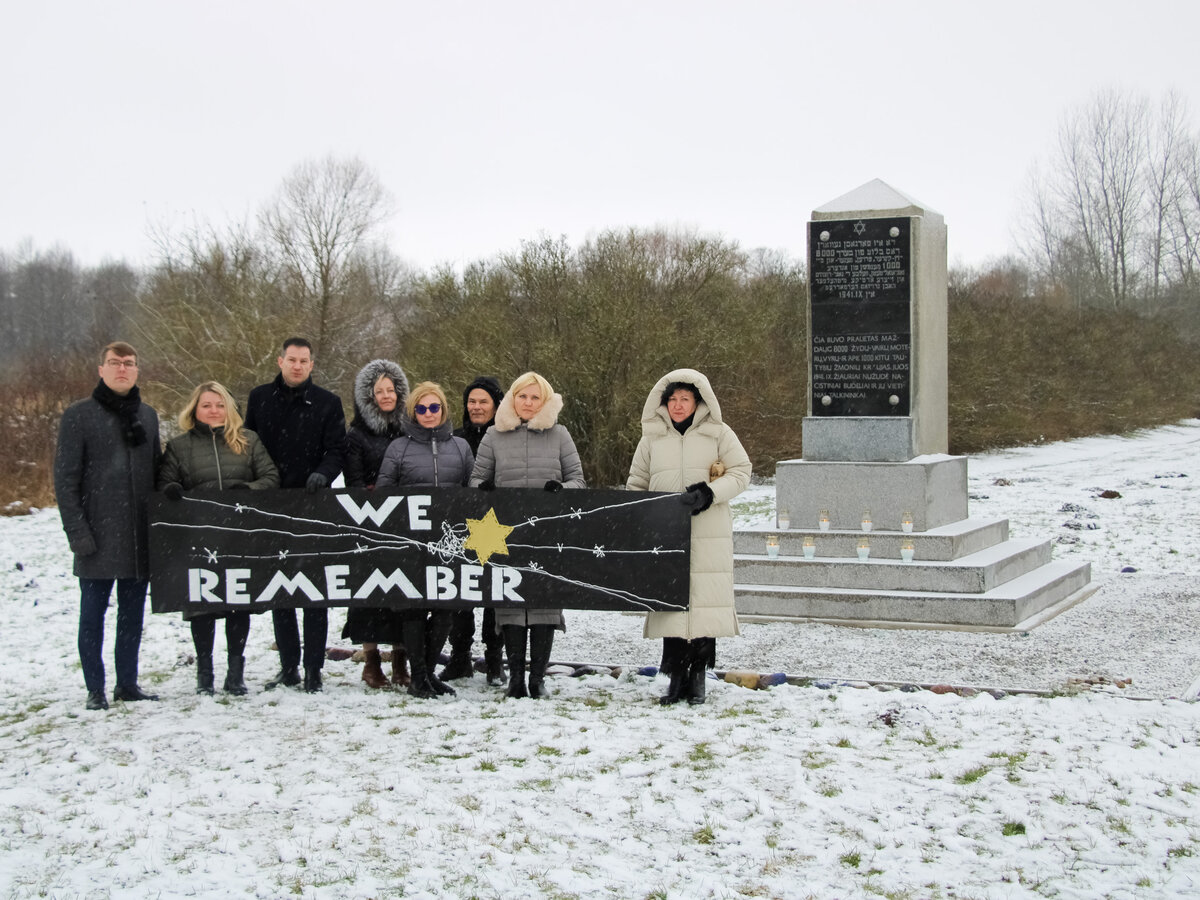 Marijampolėje pagerbtas holokausto aukų atminimas