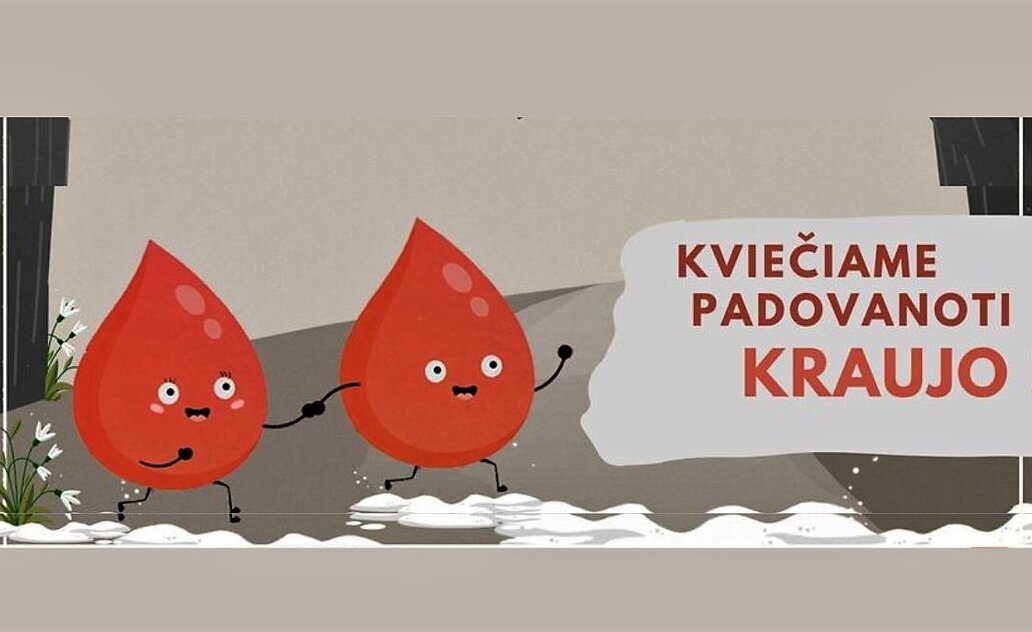 Kviečiame dalyvauti kraujo donorystės akcijoje