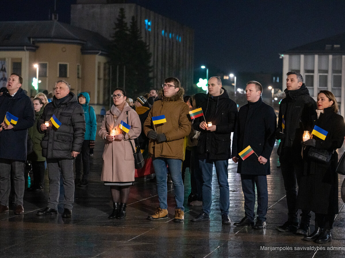 Marijampoliečių žinia Ukrainai – mes nepavargome!