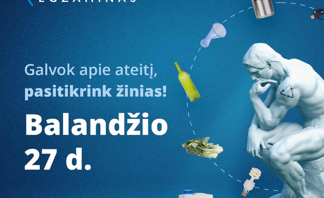 „Atliekų kultūros“ egzamine laukiamas rekordinis skaičius dalyvių