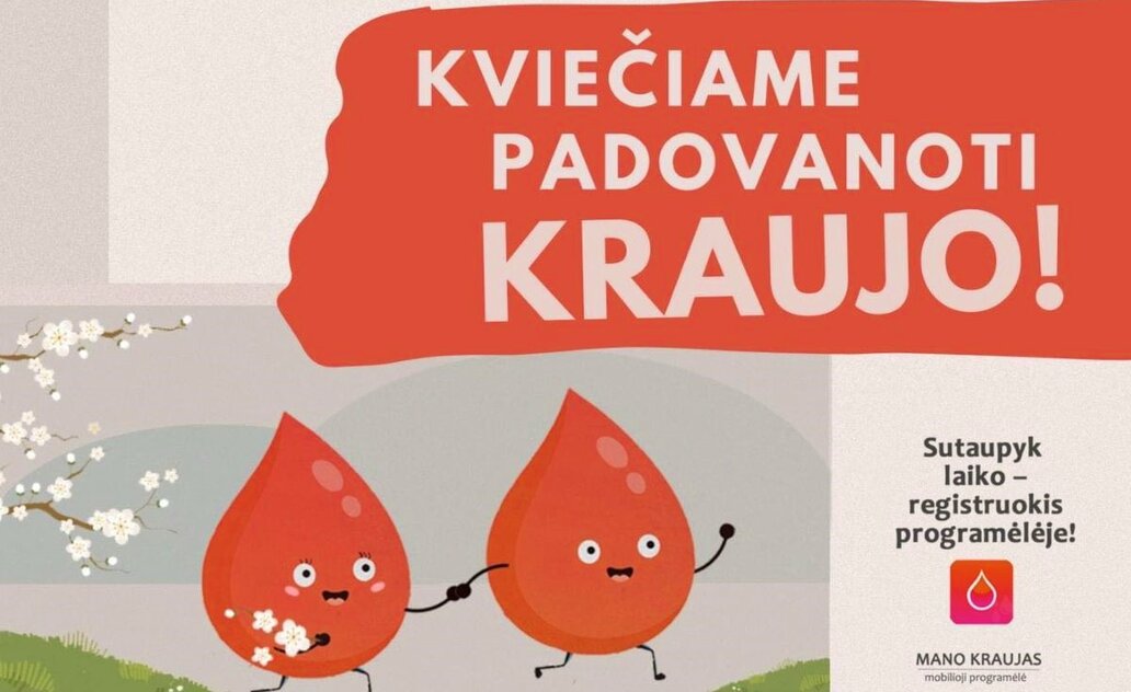 Kviečia kraujo donorystės akcija! 