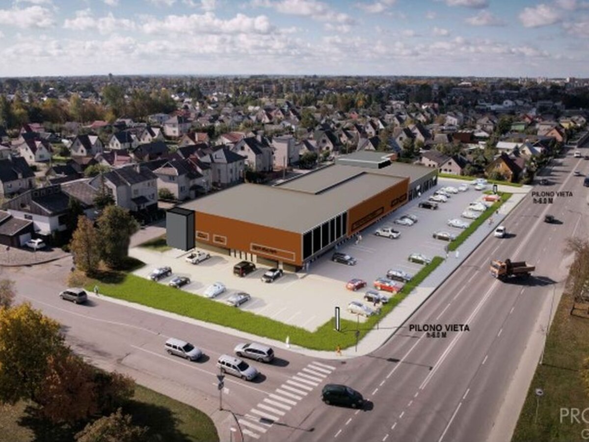 Informacija dėl viešojo prekybos paskirties pastato Marijampolėje, Gedimino g. 76, projektinių...