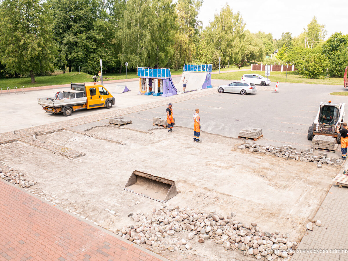 Plečiamas Marijampolės riedlenčių (skate) parkas