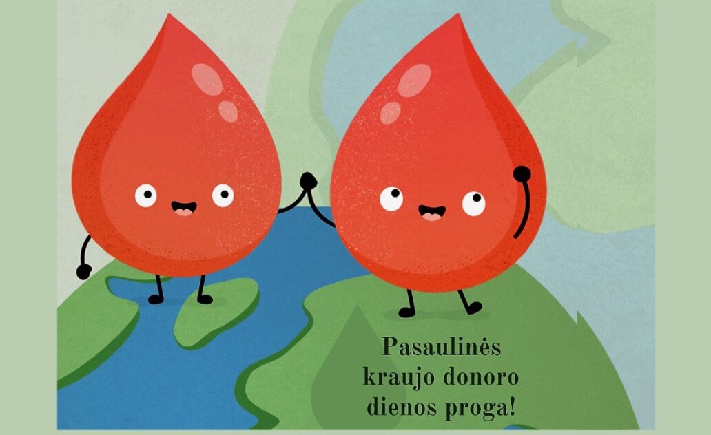 Neatlygintinos kraujo donorystės akcija kviečia paminėti Pasaulinę kraujo donorų dieną dovanojant...