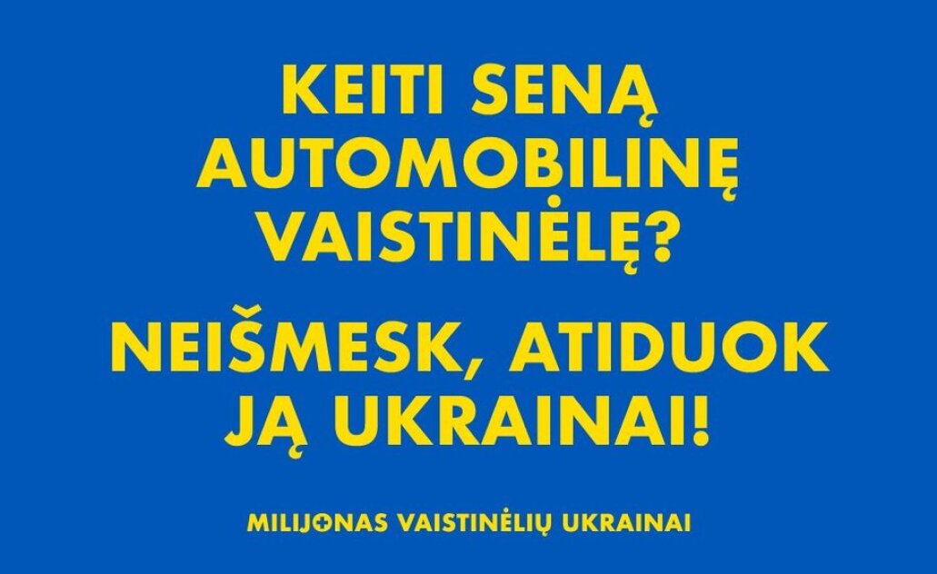Pilietinė akcija „Milijonas vaistinėlių Ukrainai“