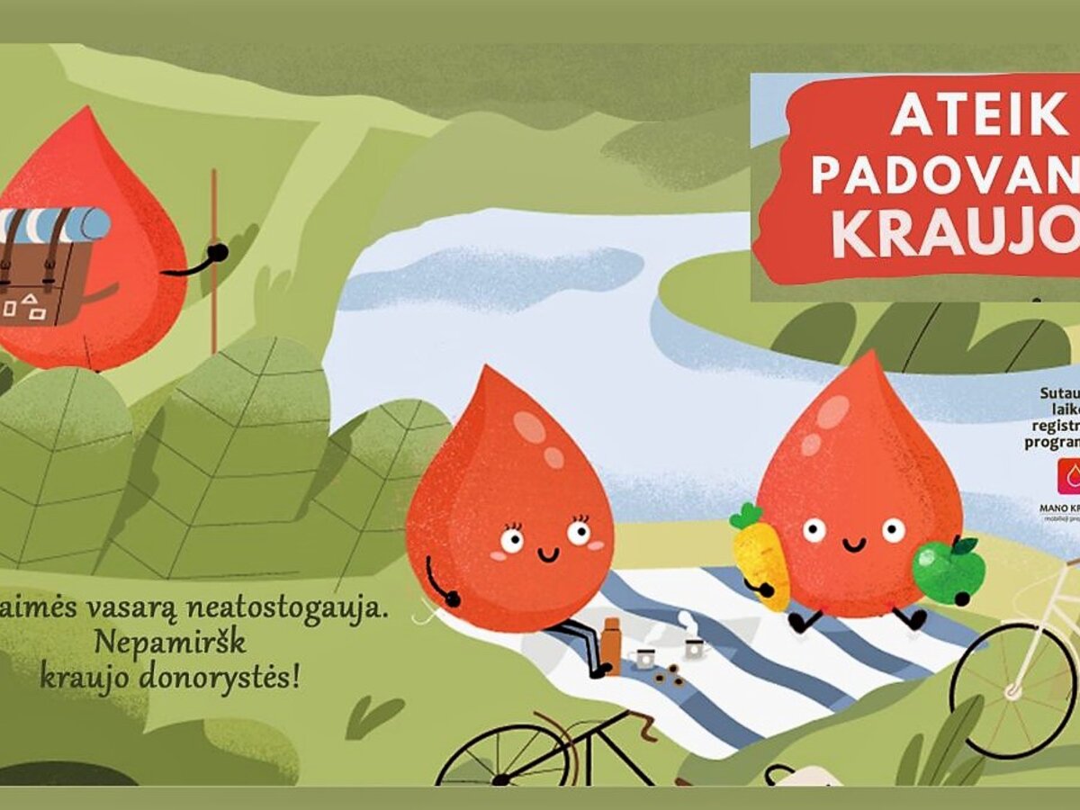 Kviečia kraujo donorystės akcija