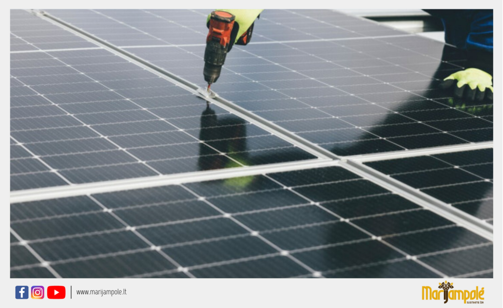 Investicinė parama saulės ir vėjo elektrinėms įsirengti