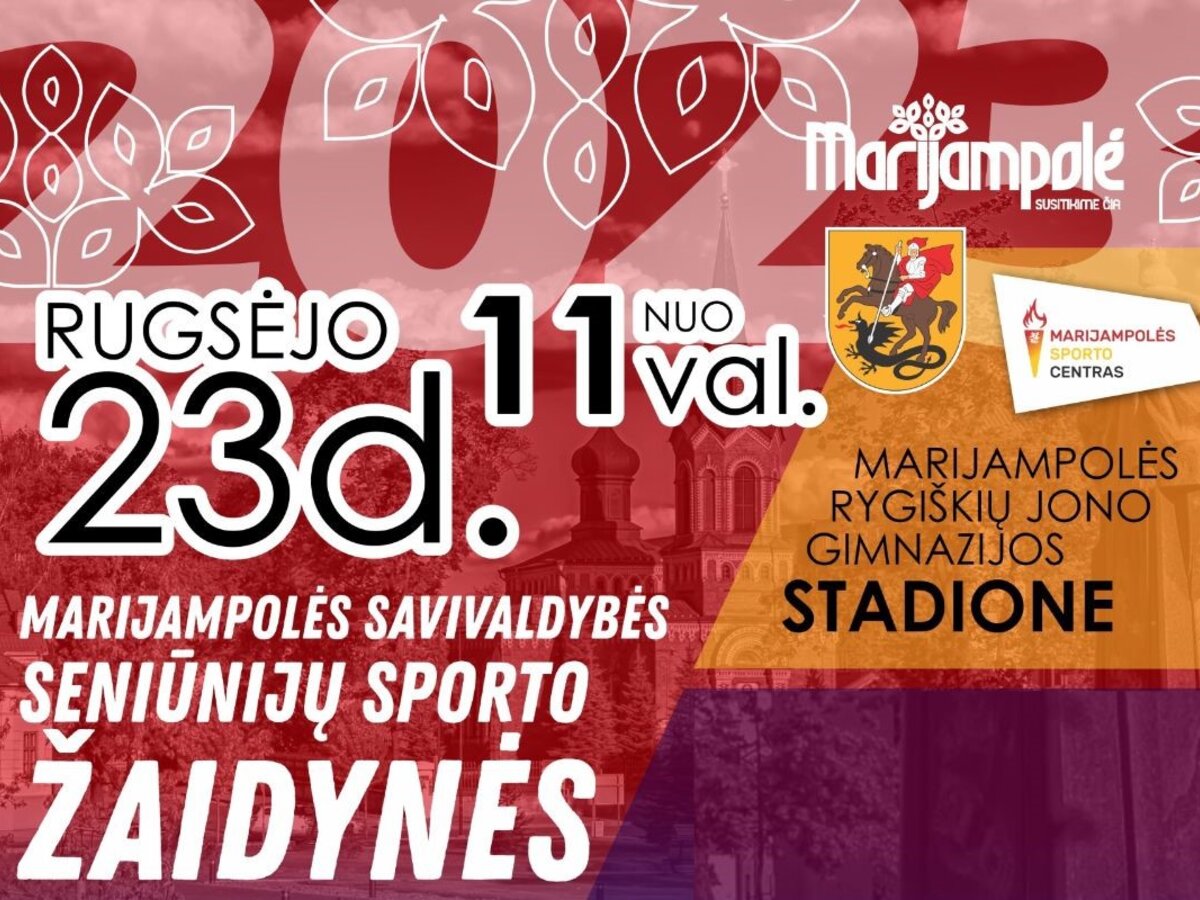 Kviečiame dalyvauti Marijampolės savivaldybės seniūnijų sporto žaidynėse