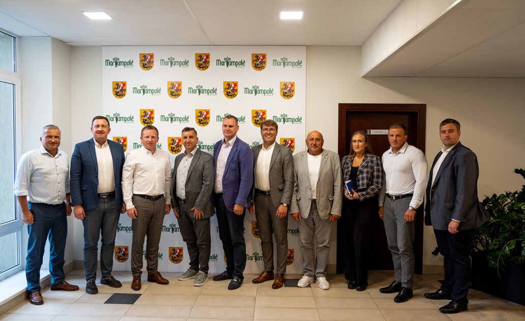 Marijampolėje apsilankė Nacionalinės sporto agentūros vadovas Mindaugas Špokas