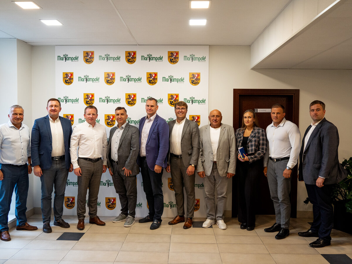 Marijampolėje apsilankė Nacionalinės sporto agentūros vadovas Mindaugas Špokas