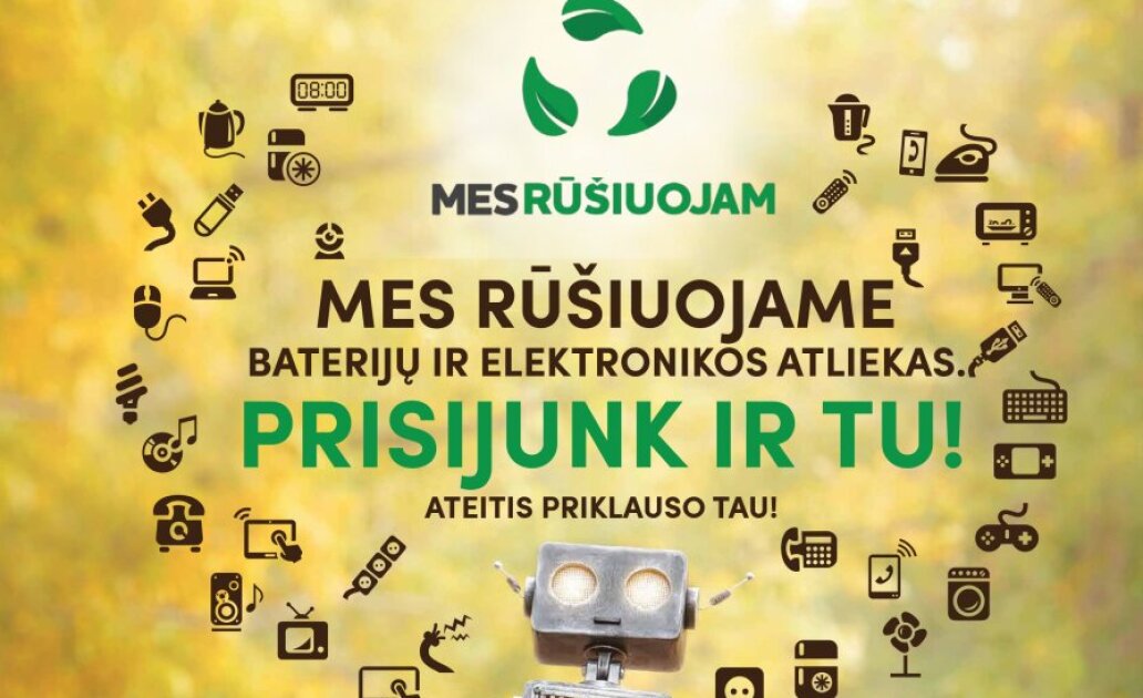 Jau dvyliktus metus iš eilės startuoja aplinkosaugos projektas „Mes rūšiuojam“