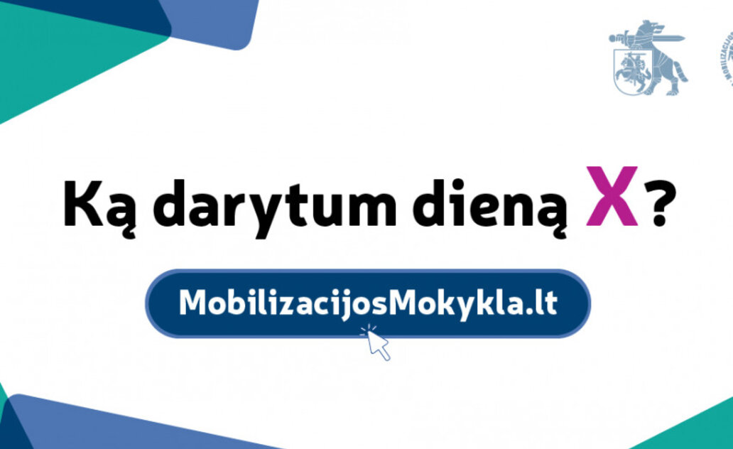 Startavo nauja informacinė-edukacinė platforma – „Mobilizacijos mokykla“!