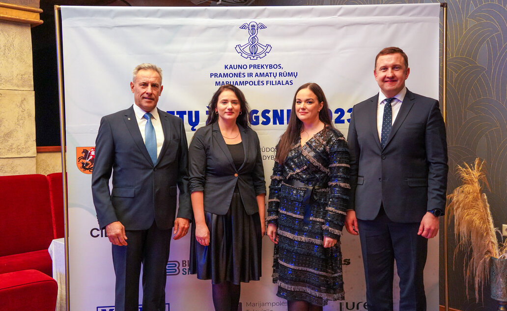 Apdovanojimuose „Metų žvilgsnis 2023“ nominacijos Marijampolės verslams