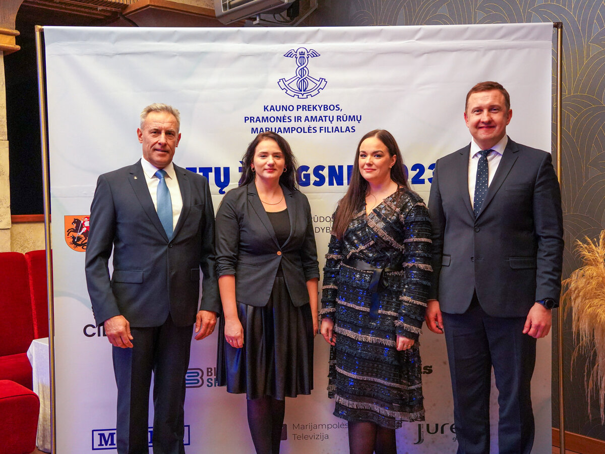 Apdovanojimuose „Metų žvilgsnis 2023“ nominacijos Marijampolės verslams
