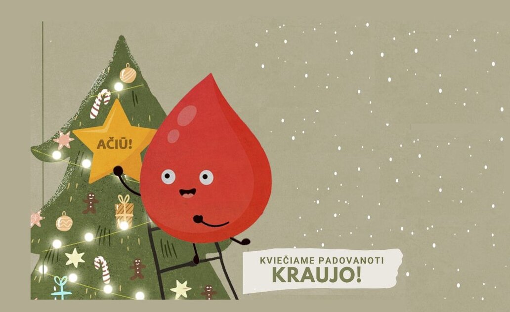 Kviečia kalėdinė kraujo donorystės akcija Marijampolėje!