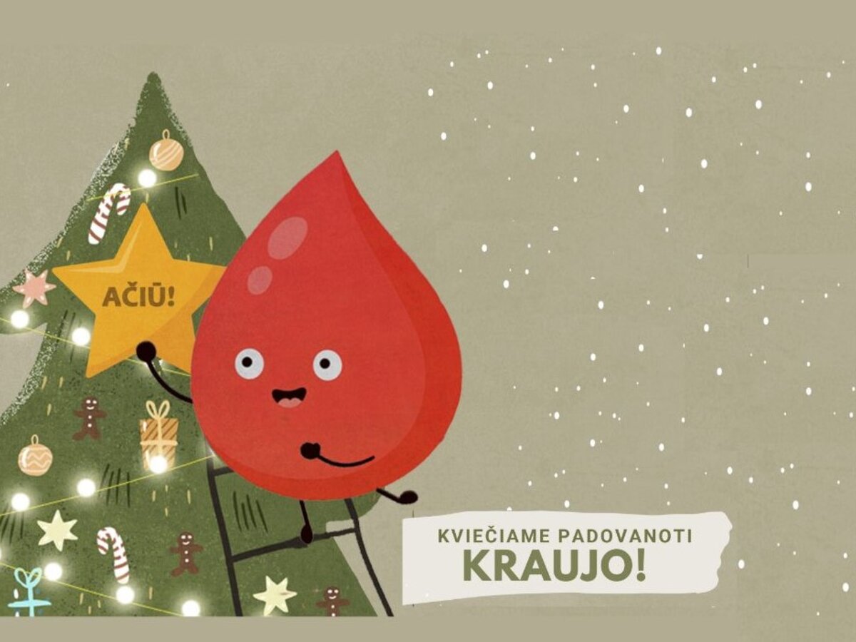 Kviečia kalėdinė kraujo donorystės akcija Marijampolėje!