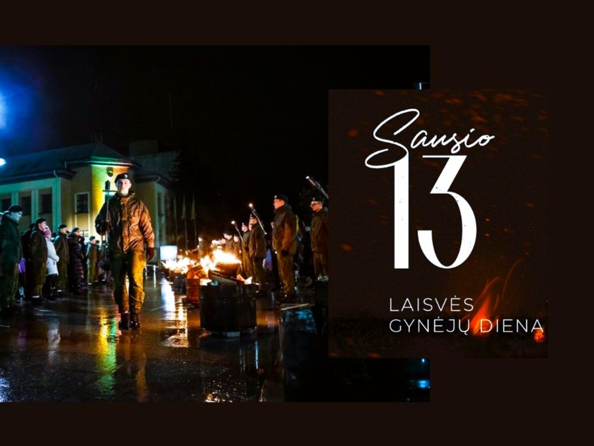 Kviečiame kartu  paminėti Sausio 13-ąją – Laisvės gynėjų dieną 