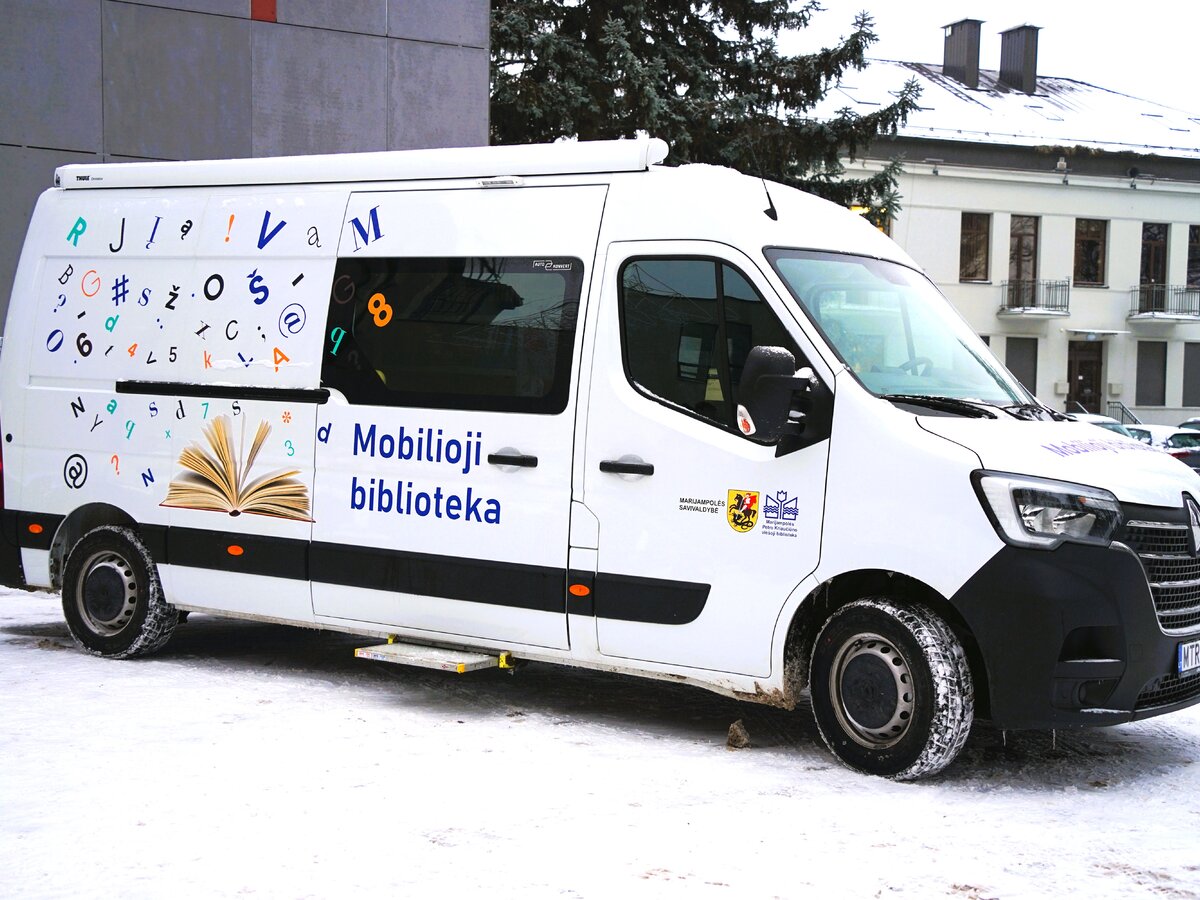 Marijampolės savivaldybėje pradėjo kursuoti biblioteka ant ratų