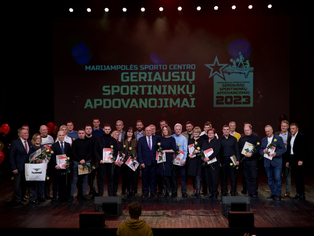 Apdovanoti geriausi Marijampolės sporto centro sportininkai