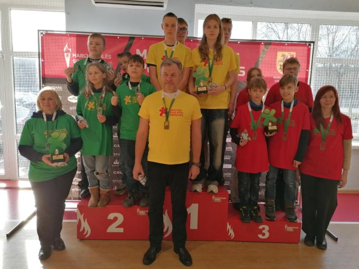Marijampolės sporto centre vyko Lietuvos mokyklų žaidynių šaškių finalinės varžybos
