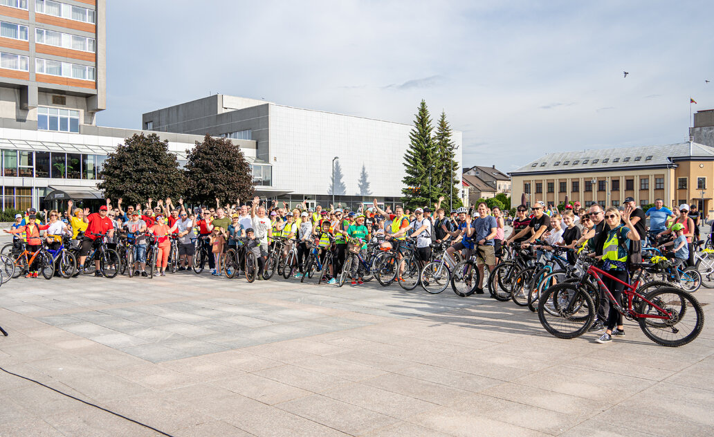 Sporto savaitė prasidėjo dviračių žygiu „Minam už Marijampolę“