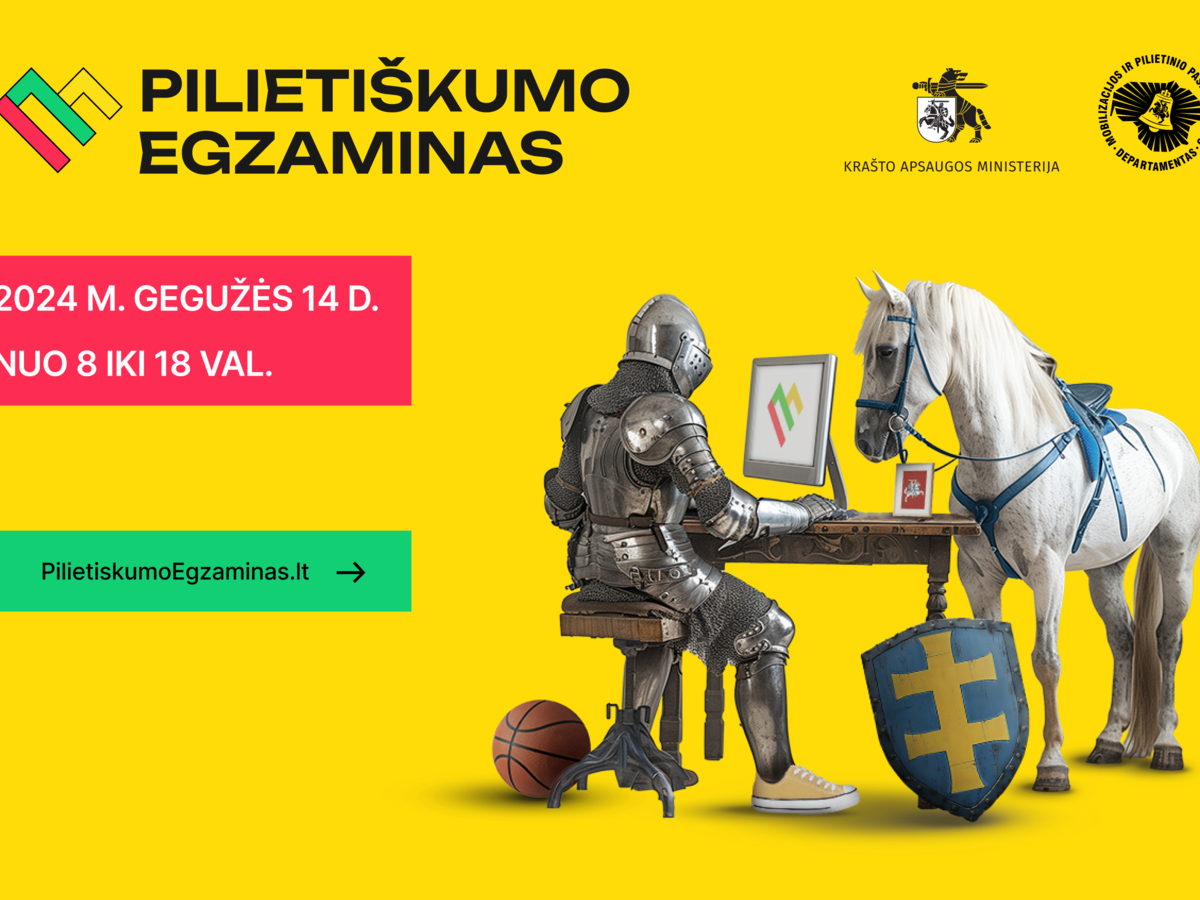 Kviečiame dalyvauti pirmajame Pilietiškumo egzamine!