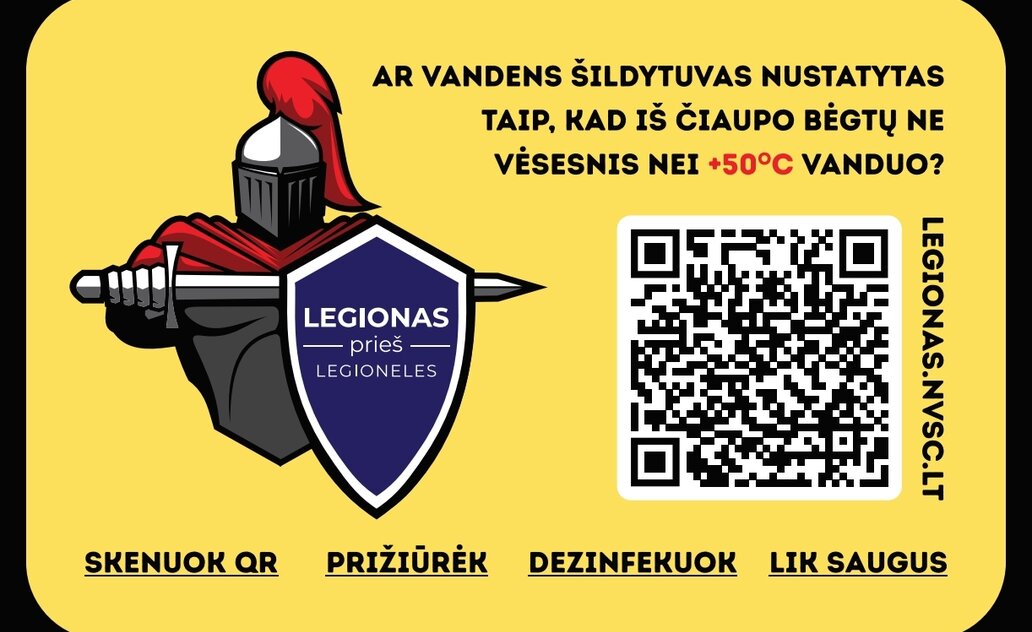Kaip išvengti legioneliozės?