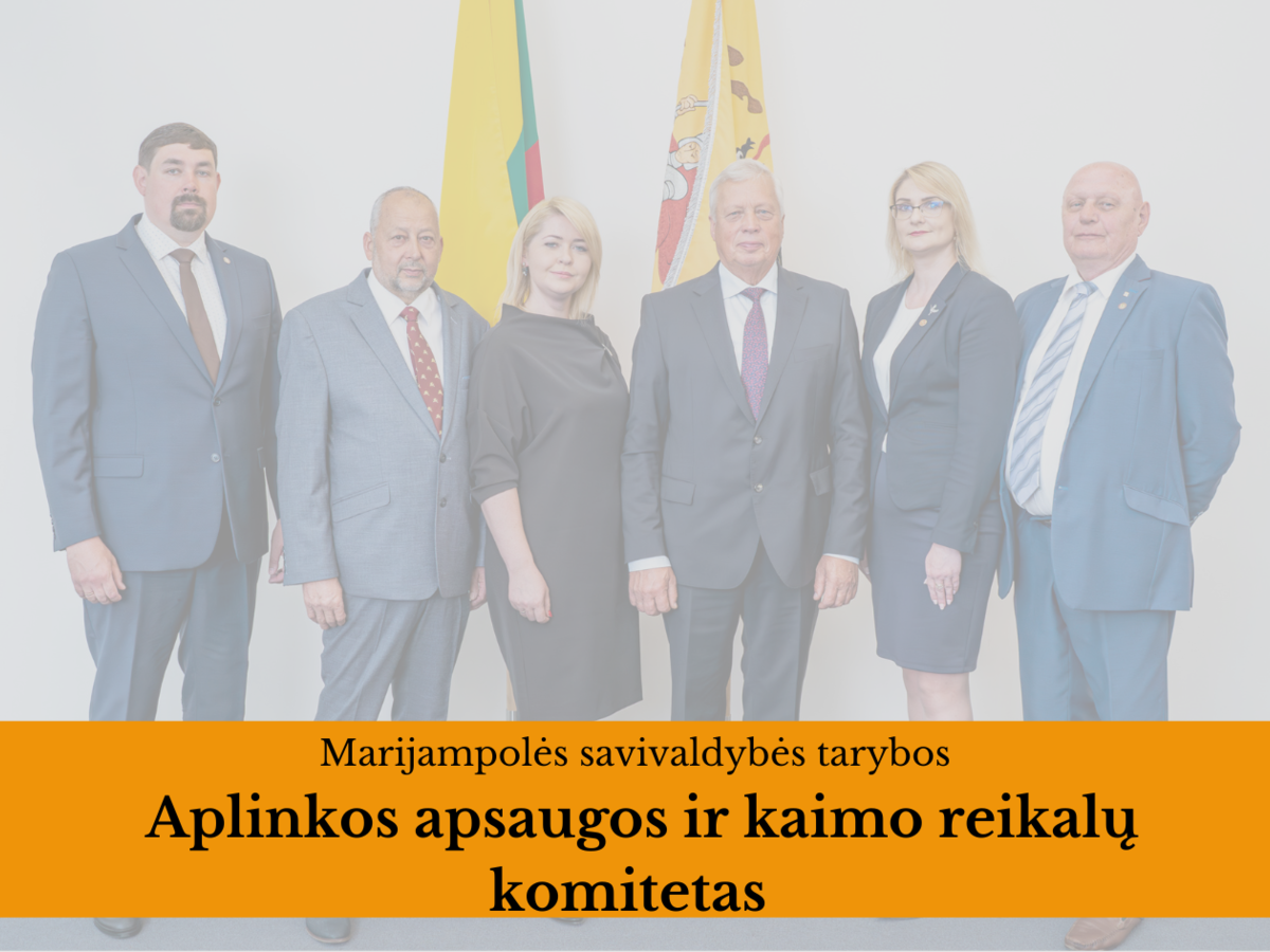2024-06-20 Marijampolės savivaldybės tarybos Aplinkos apsaugos ir kaimo reikalų komiteto podėdis