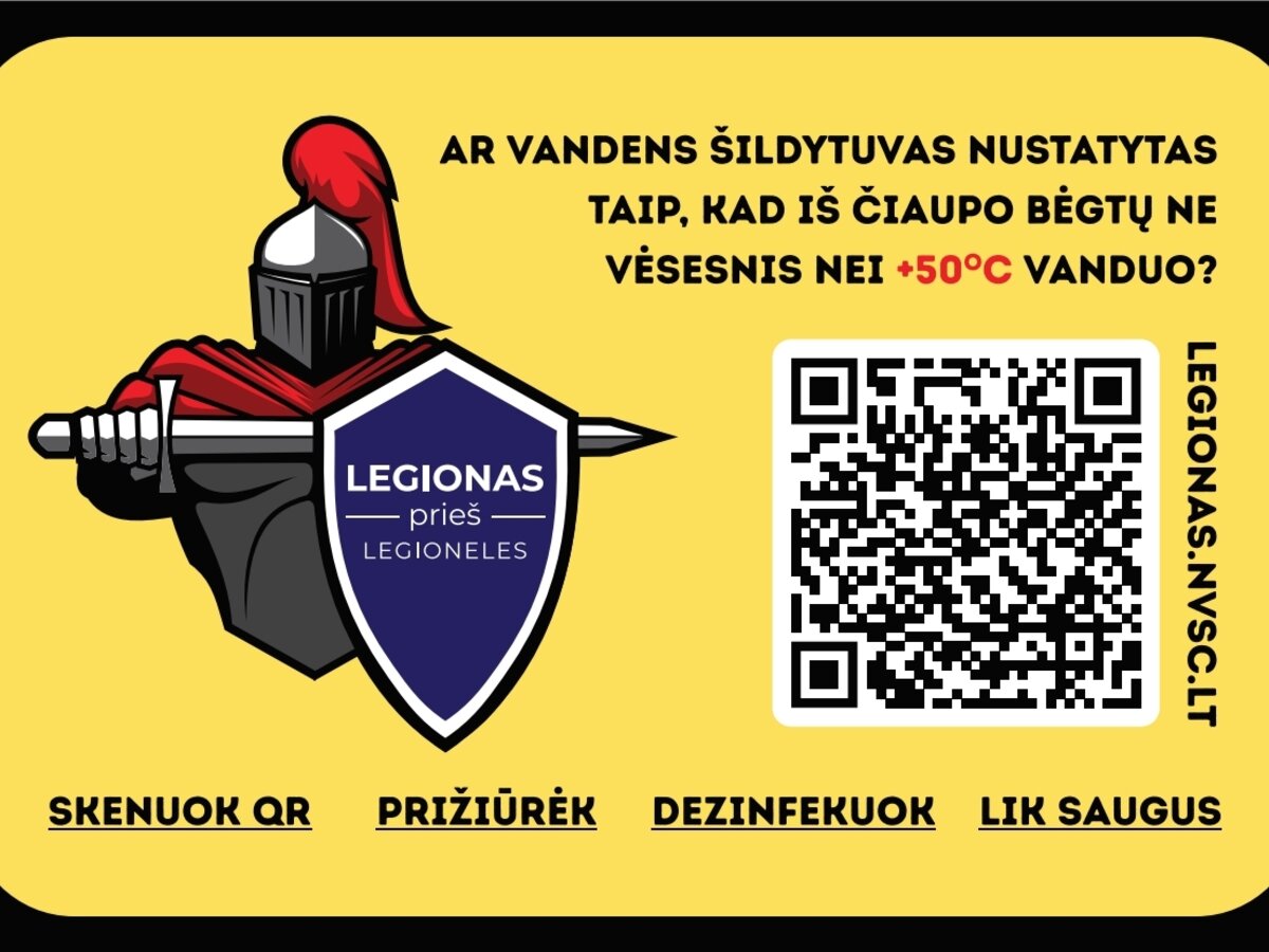 Kaip išvengti legioneliozės?
