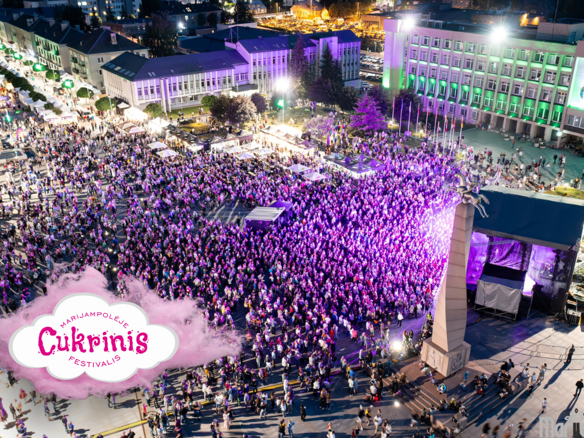 Tūkstančiai marijampoliečių „Cukrinį festivalį“ pasitiko su šūkiu – AŠ ESU MARIJAMPOLĖ!