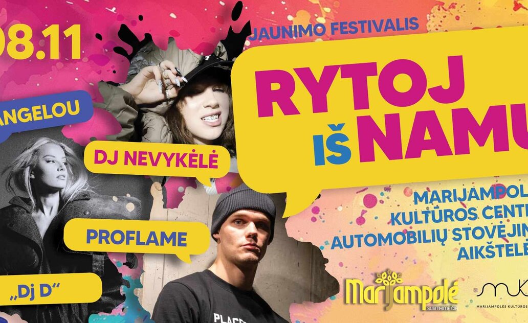 Gera žinia jaunimui – laukia nepamirštamas jaunimo festivalis „Rytoj iš namų“
