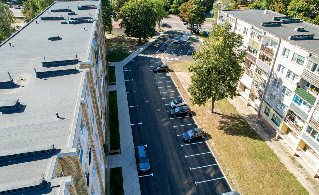 Marijampolėje – dar daugiau atnaujintų automobilių aikštelių