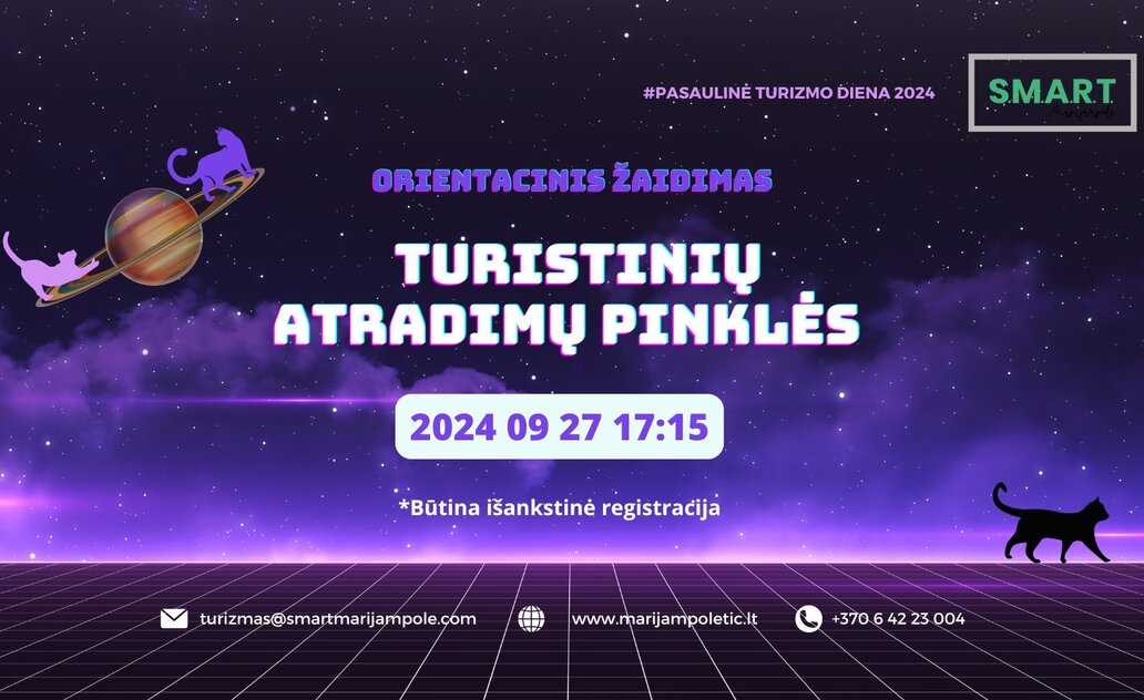Švęskime Pasaulinę turizmo dieną kitaip – būkime turistais savo mieste! 