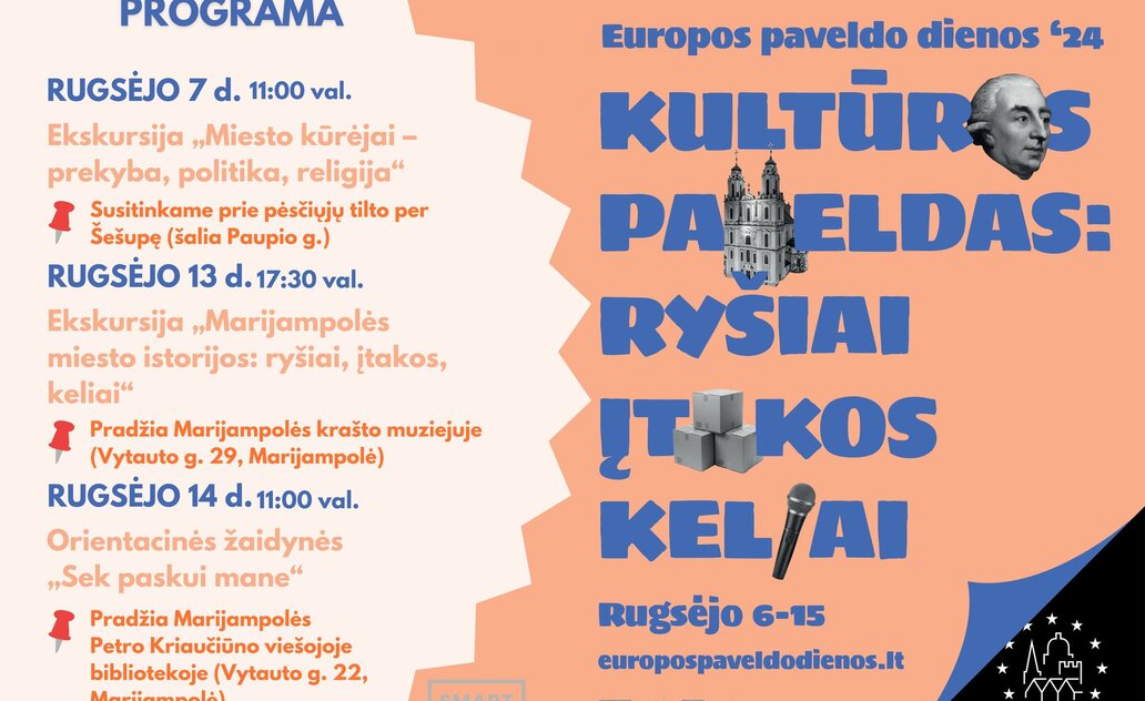 Europos paveldo dienos vėl sugrįžta į Marijampolę