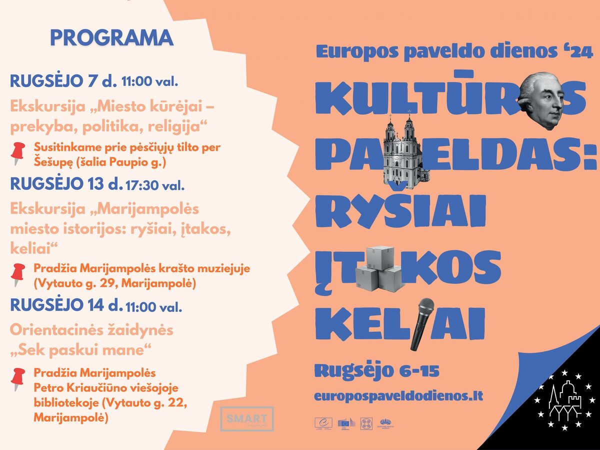 Europos paveldo dienos vėl sugrįžta į Marijampolę