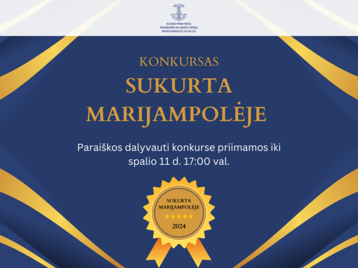 Konkursas ,,Sukurta Marijampolėje 2024“ 