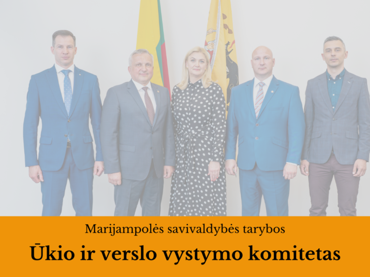 2024-10-22 Marijampolės savivaldybės tarybos Ūkio ir verslo vystymo komiteto posėdis