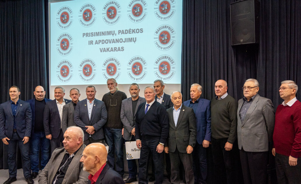 Marijampolės sporto veteranai tradiciškai minėjo šventinį padėkos vakarą
