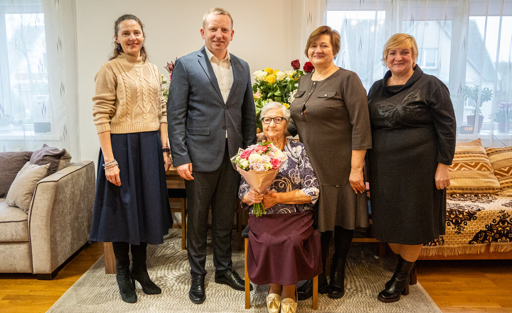 Gyvenimo stiprybės jubiliejus: Jadvyga Bendorienė švenčia 100-ąjį gimtadienį