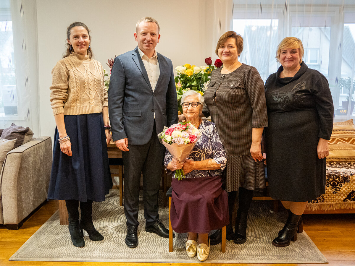 Gyvenimo stiprybės jubiliejus: Jadvyga Bendorienė švenčia 100-ąjį gimtadienį