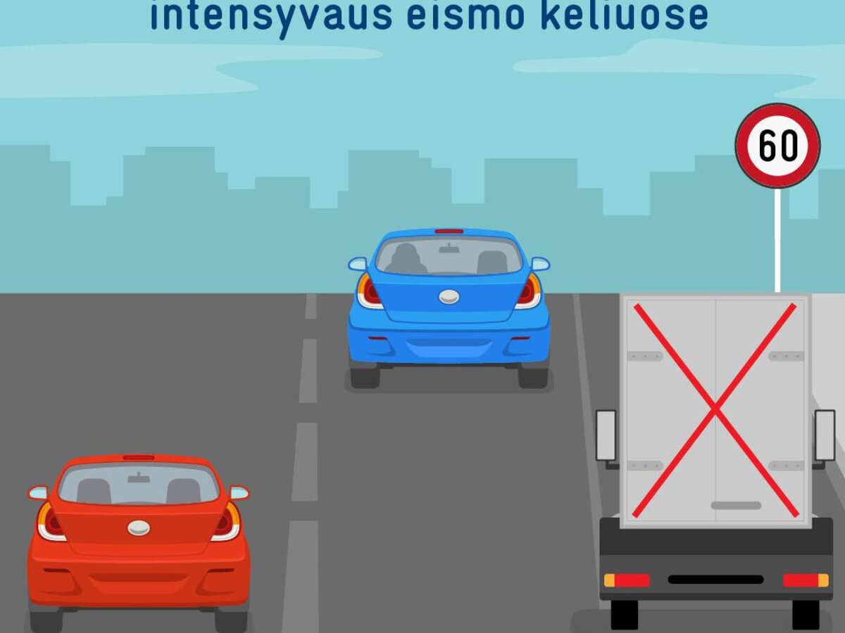 Svarbi informacija gyventojams: pakeitimai Kelių eismo taisyklėse