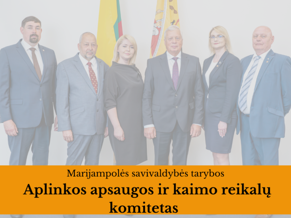 2024-12-18 Marijampolės savivaldybės tarybos Aplinkos apsaugos ir kaimo reikalų komiteto posėdis