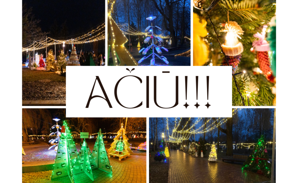 Ačiū, kalėdinių eglučių parko kūrėjai