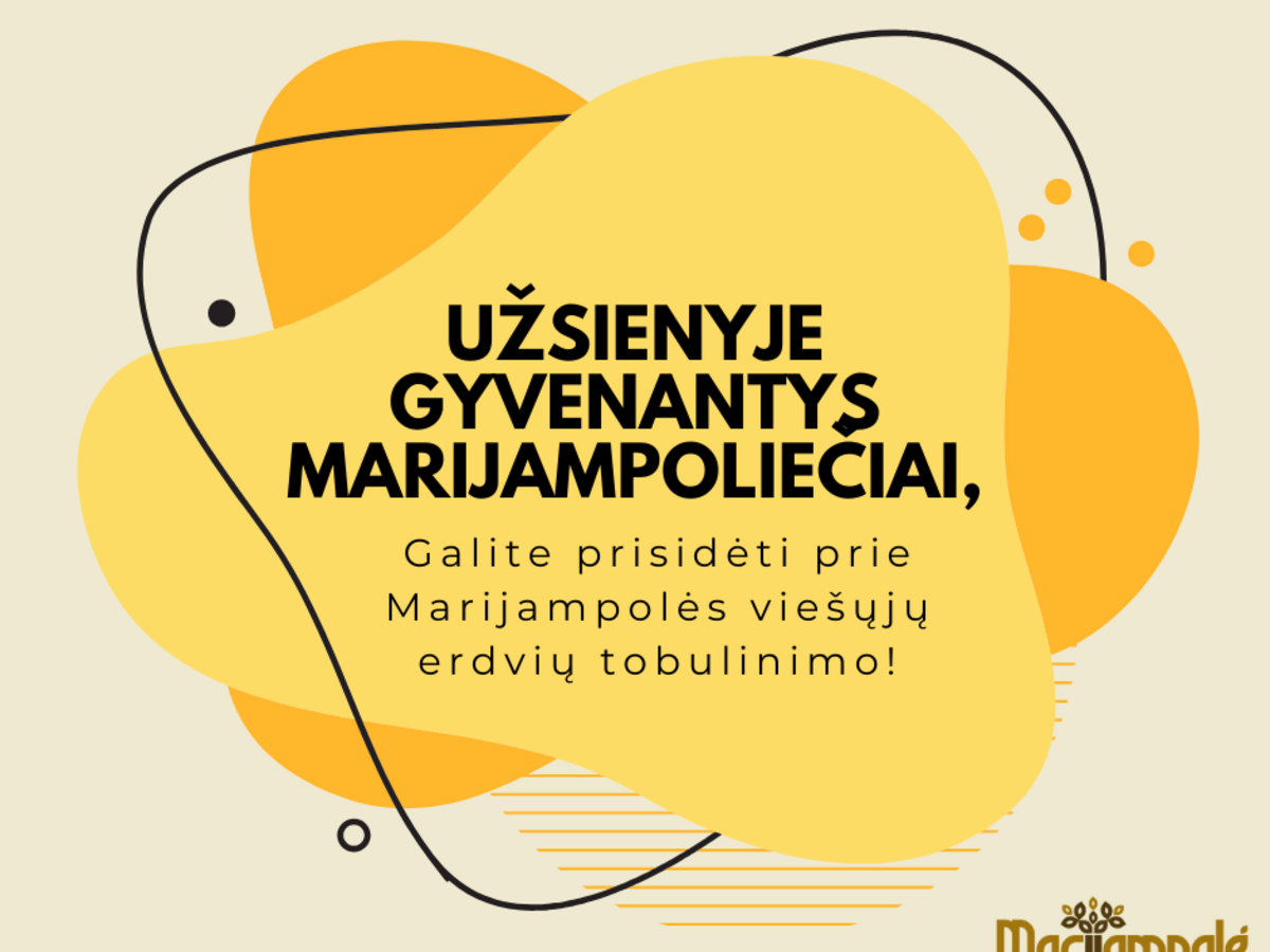 Nauja galimybė užsienyje gyvenantiems marijampoliečiams – „Kurk Marijampolei“ dabar prieinama ir...