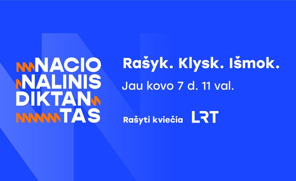 Kviečiame rašyti Nacionalinį diktantą