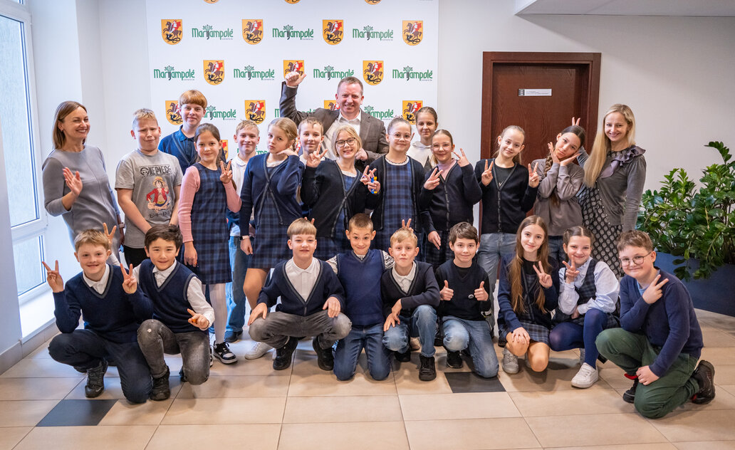 Ketvirtokų viešnagė pas Marijampolės savivaldybės merą