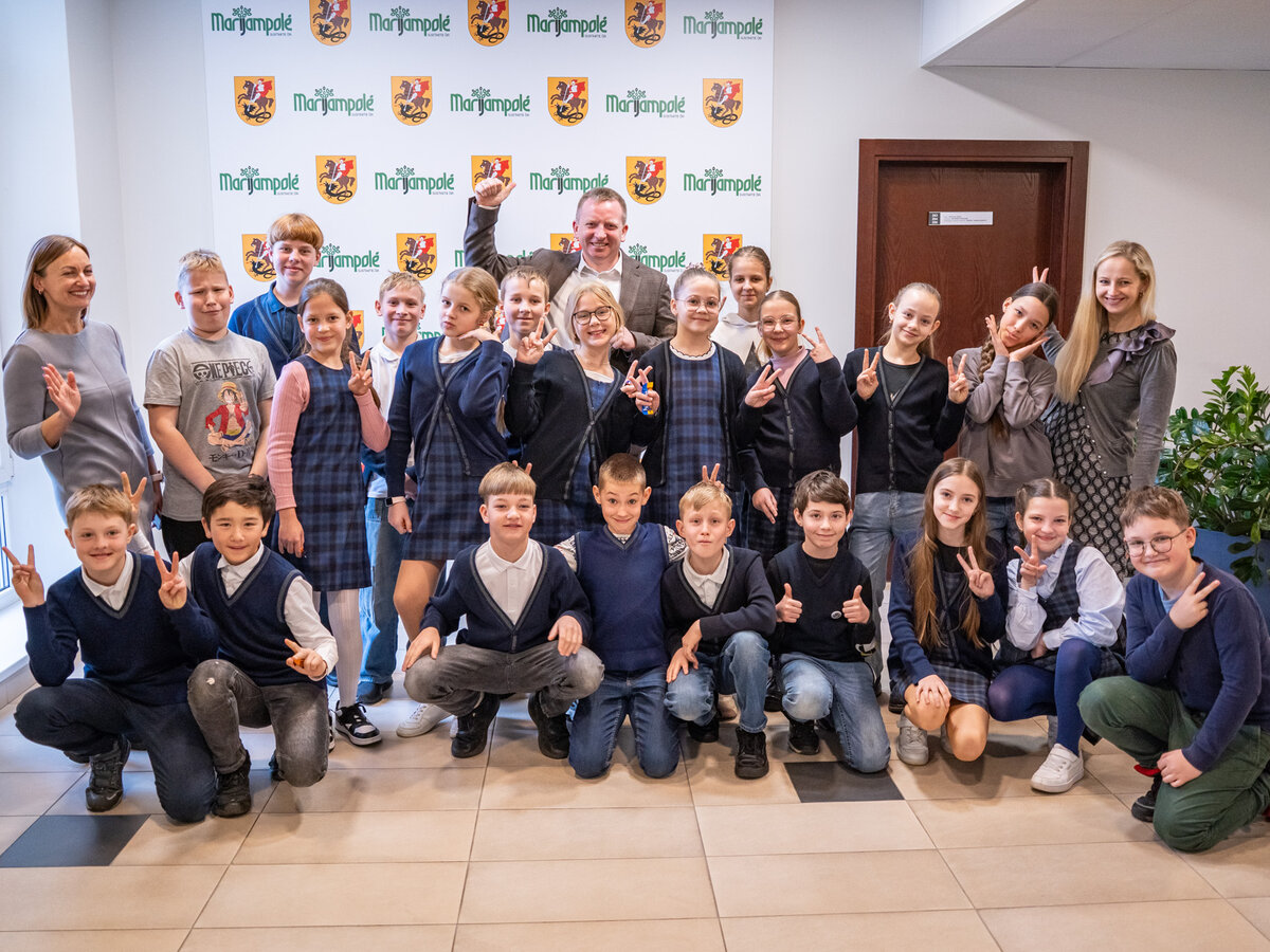 Ketvirtokų viešnagė pas Marijampolės savivaldybės merą
